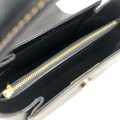 VALENTINO GARAVANI Logo Handbag Black Vintage exeyzp