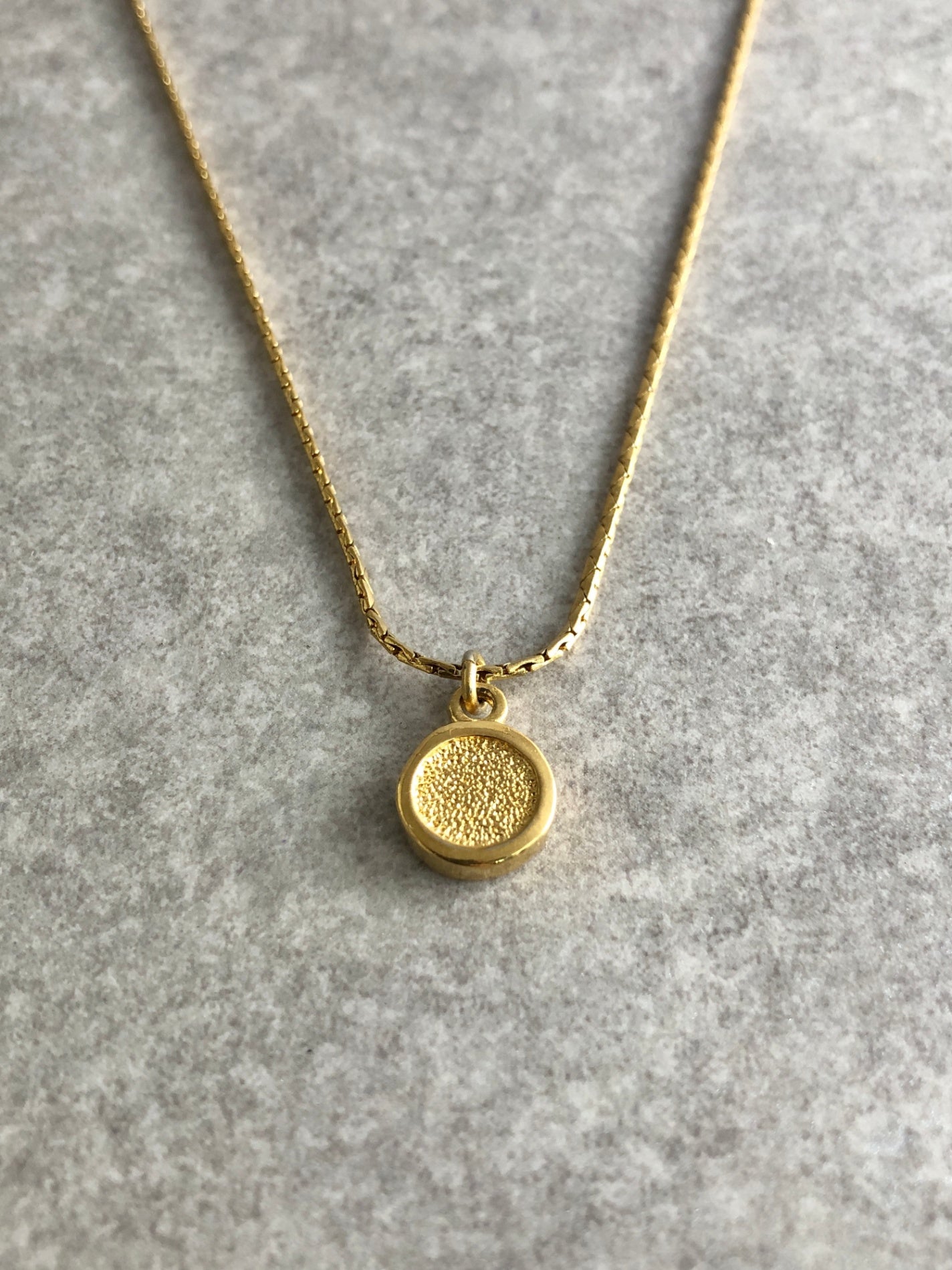 Christian Dior CD Logo Necklace Gold Vintage umrsia