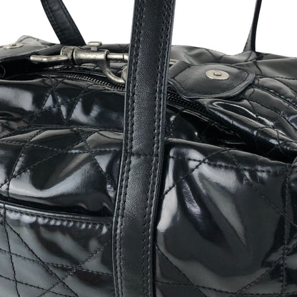 Christian Dior D Motif Small Boston bag Handbag Black Vintage pi6nvd