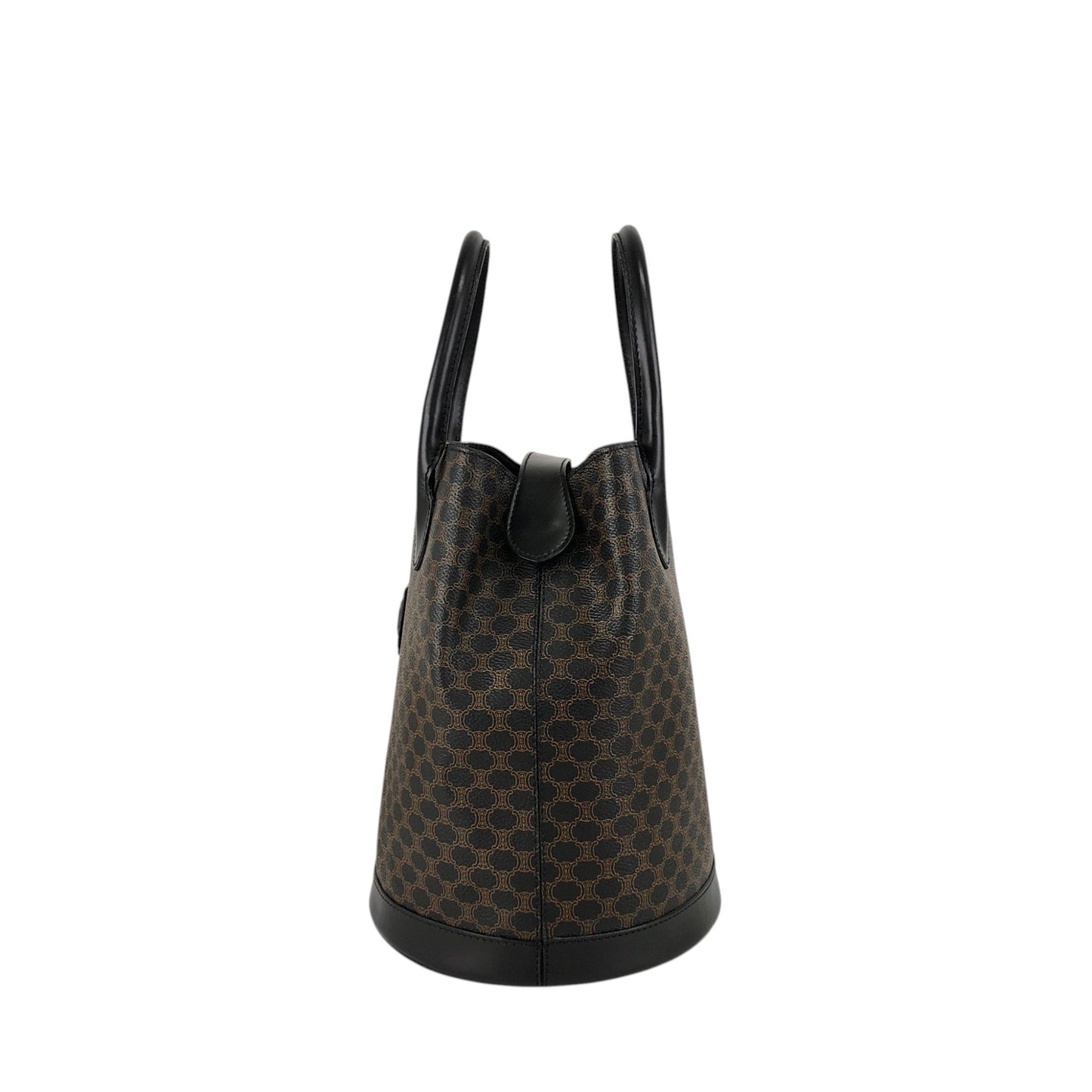 CELINE Macadam Blason Handbag Totebag Black Vintage ypkjyr