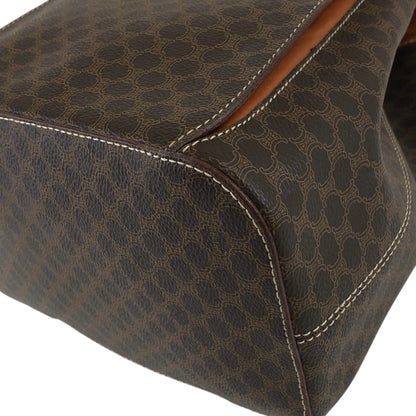 CELINE Macadam Circle Logo Backpack Brown Vintage ckigeh