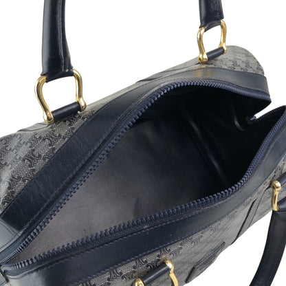 CELINE Macadam Blason Boston bag Navy Vintage scyzx6