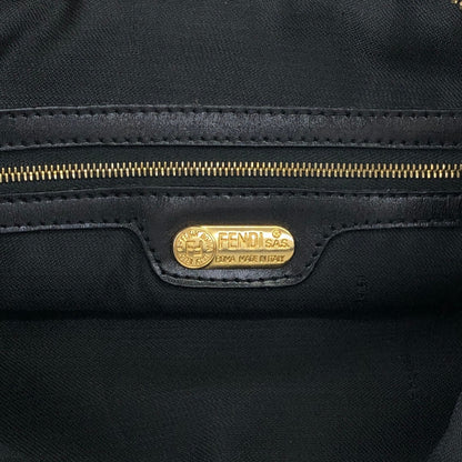 FENDI Logo Shoulder bag Black Vintage 4xxsjx