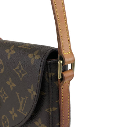 LOUIS VUITTON Monogram Front Buckle  Shoulder bag Brown Vintage u4si84