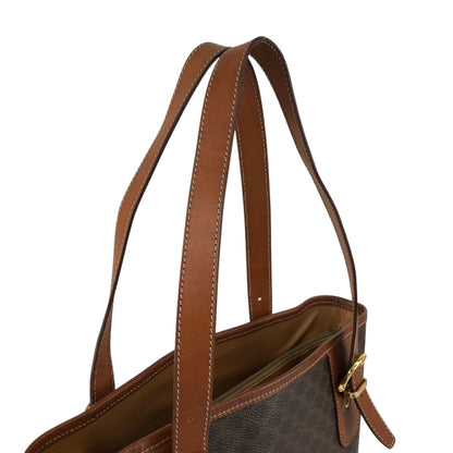 CELINE Macadam Blason Handbag Totebag Brown Vintage g8hnuw