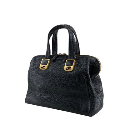 FENDI Two-way Handbag Shoulder bag Black 8BL114-HXF Vintage 66eazz