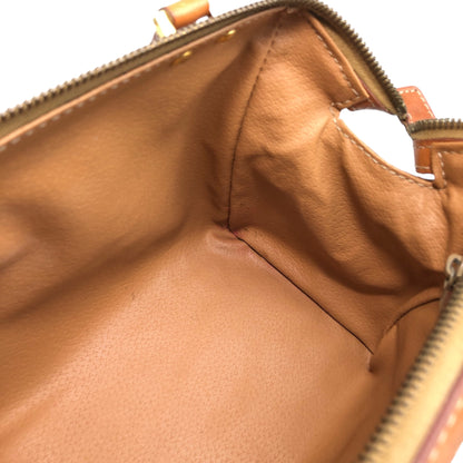 CELINE Macadam Two-way Small Boston bag Shoulder bag Brown Vintage 2dn4ih