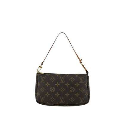 LOUIS VUITTON Monogram Handbag Brown M51980 Vintage vct2e6