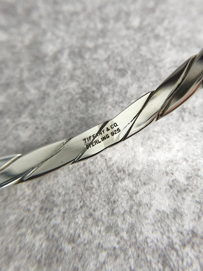 Tiffany & Co. SILVER925 Bangle Bracelet Silver Vintage fhwxv5