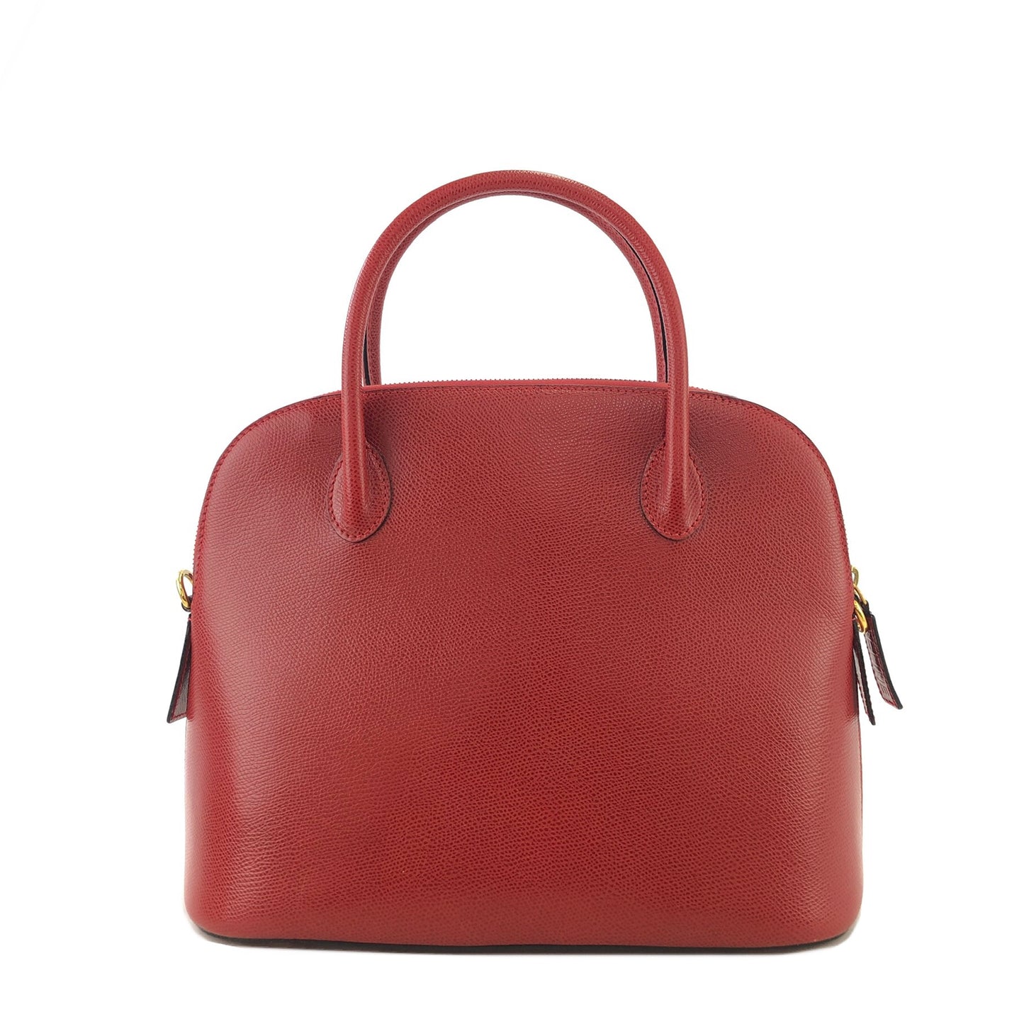 CELINE Leather Two-way Handbag Shoulder bag Red Vintage kpakv5