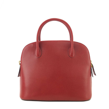 CELINE 皮革兩用手提包單肩包紅色復古 kpakv5 