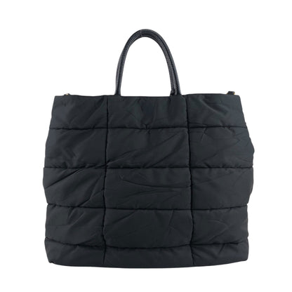 PRADA Triangle Logo Two-way Handbag Shoulder bag Black Vintage gj4fbh