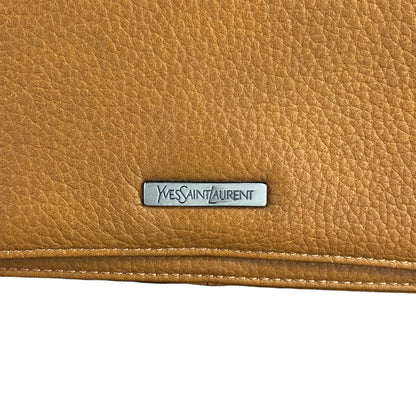 Yves Saint Laurent Logo Shoulder bag Brown Vintage 24deyg