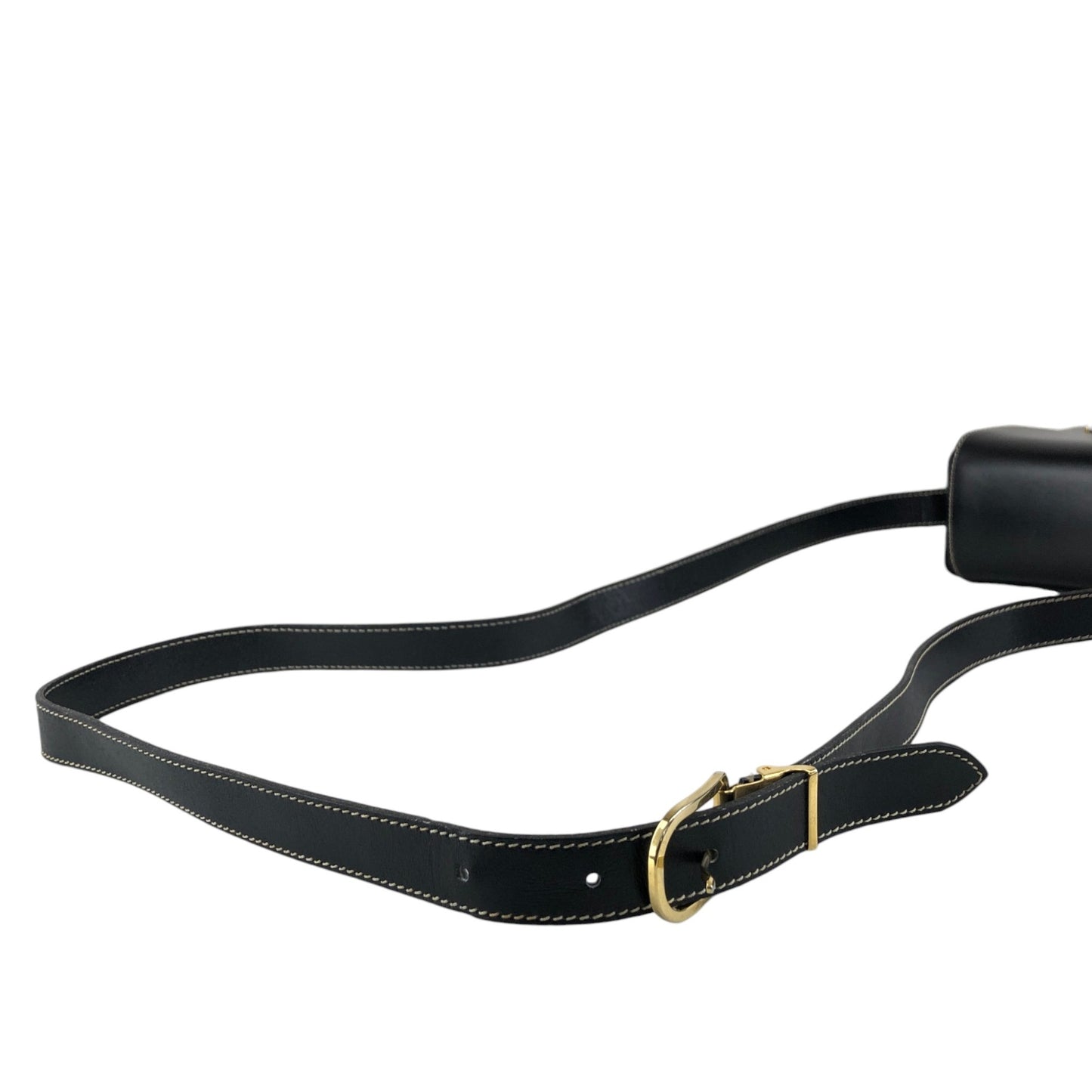 Christian Dior CD Logo Small Shoulder bag Black Vintage esfjwx