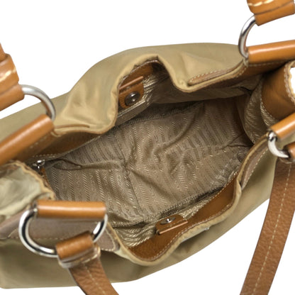 PRADA Triangle Logo Shoulder bag Beige,Camel Vintage yiub4m