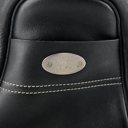 CELINE Triomphe Charm Handbag Black Vintage eyvr3v