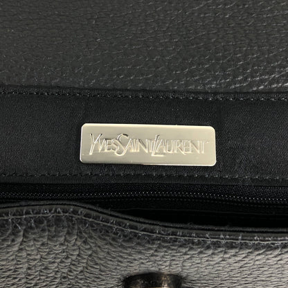 Yves Saint Laurent Logo  Shoulder bag Black Vintage ex2z8n