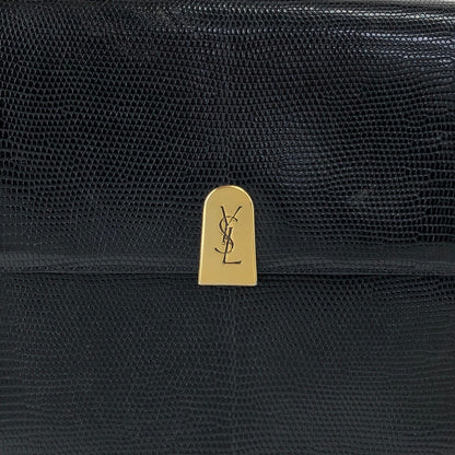 Yves Saint Laurent YSL Logo Shoulder bag Black Vintage m3beni
