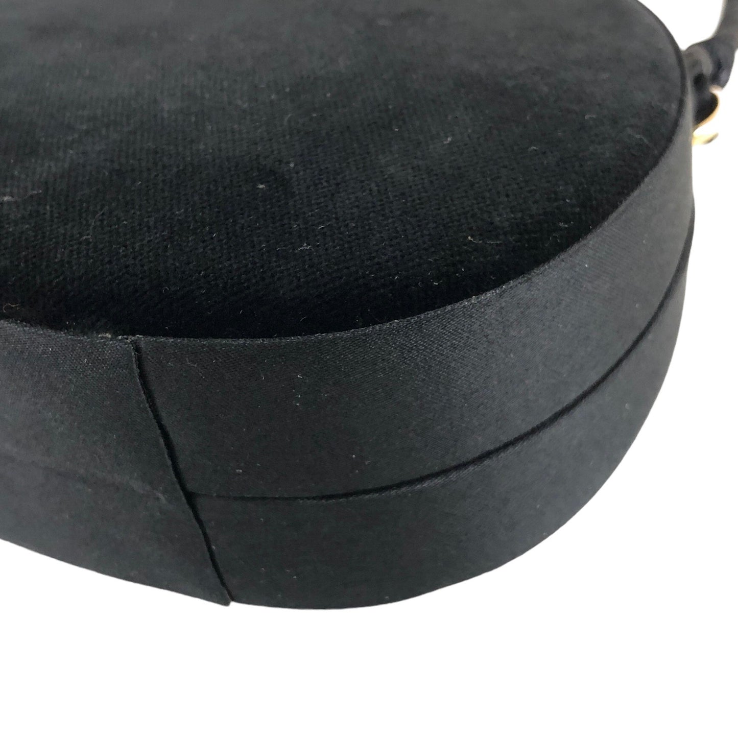 CELINE Triomphe Turn Lock Tassel Shoulder bag Black Vintage d2kx88
