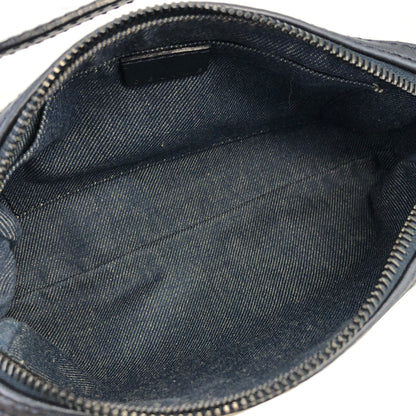 CELINE Paris Macadam Denim Hobobag Handbag Light Blue Vintage sb655g