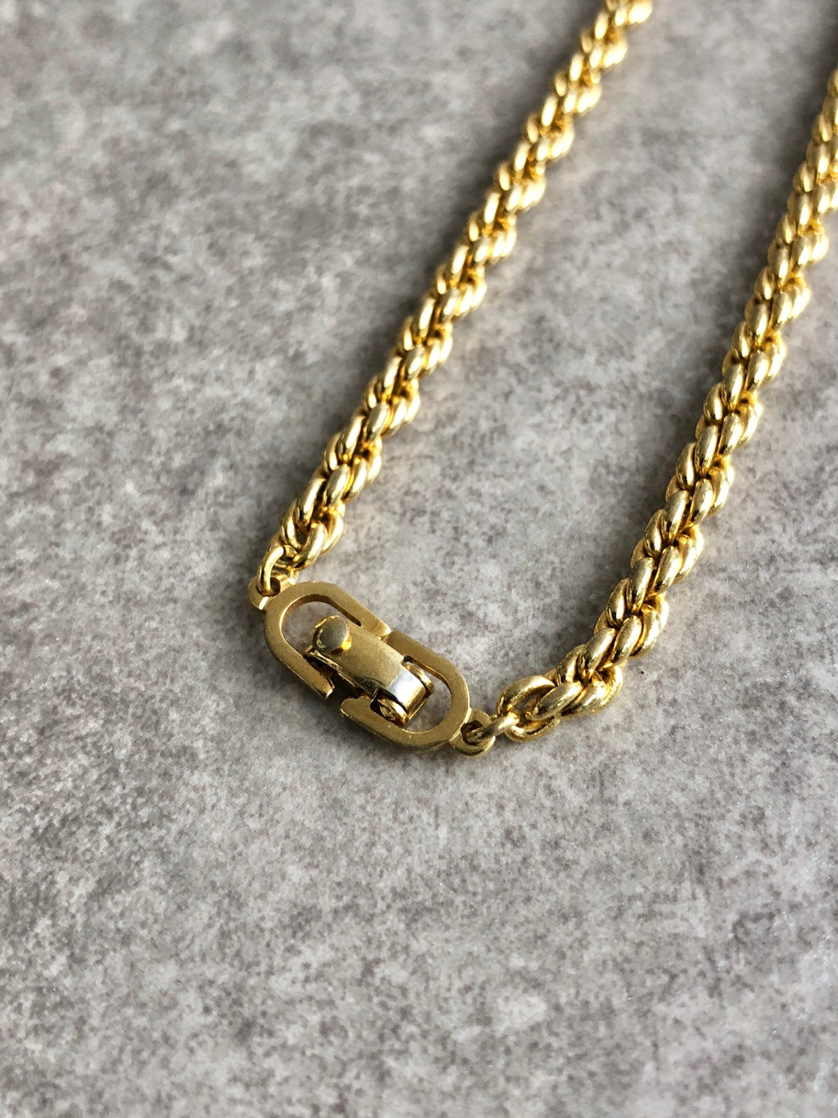 Christian Dior Necklace Gold Vintage i3chwa