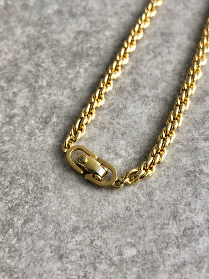 Christian Dior Necklace Gold Vintage i3chwa