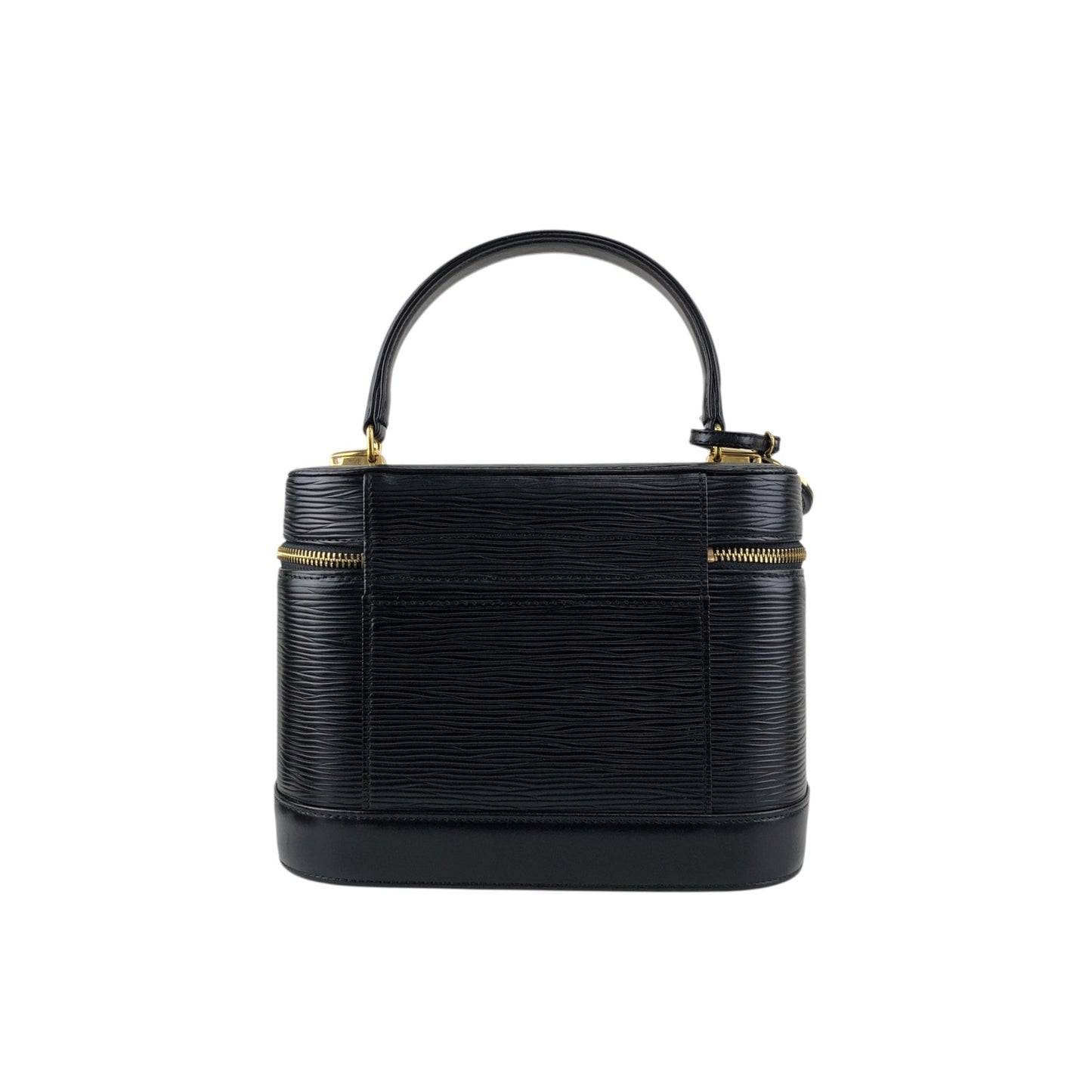 VALENTINO GARAVANI Logo Charm Two-way Handbag Shoulder bag Black Vintage 58zrvp