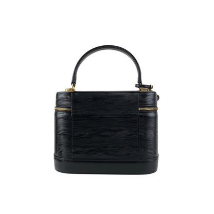 VALENTINO GARAVANI Logo Charm Two-way Handbag Shoulder bag Black Vintage 58zrvp