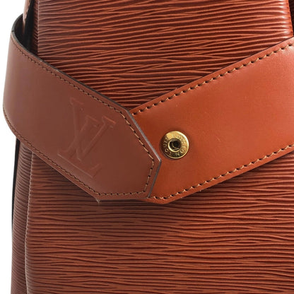 LOUIS VUITTON Epi Drawstring Shoulder bag Brown Vintage ij3uzs