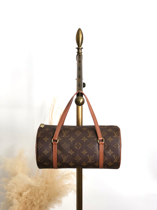 LOUIS VUITTON Monogram Handbag Brown M51366 Vintage ccsv2b
