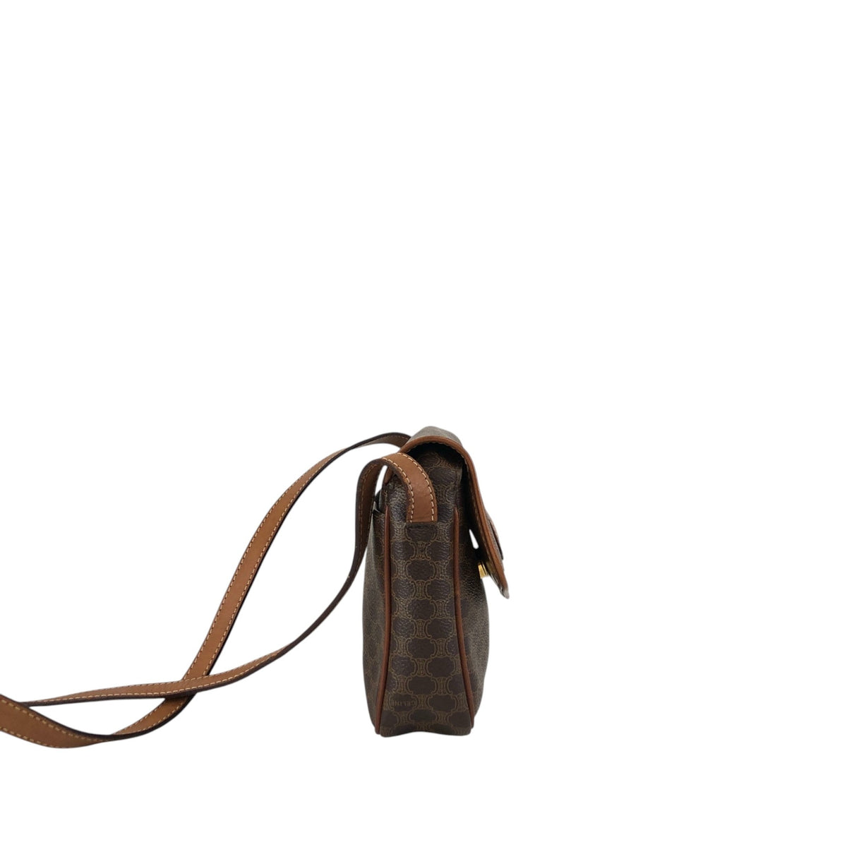 CELINE Macadam Blason  Shoulder bag Brown Vintage t38p84