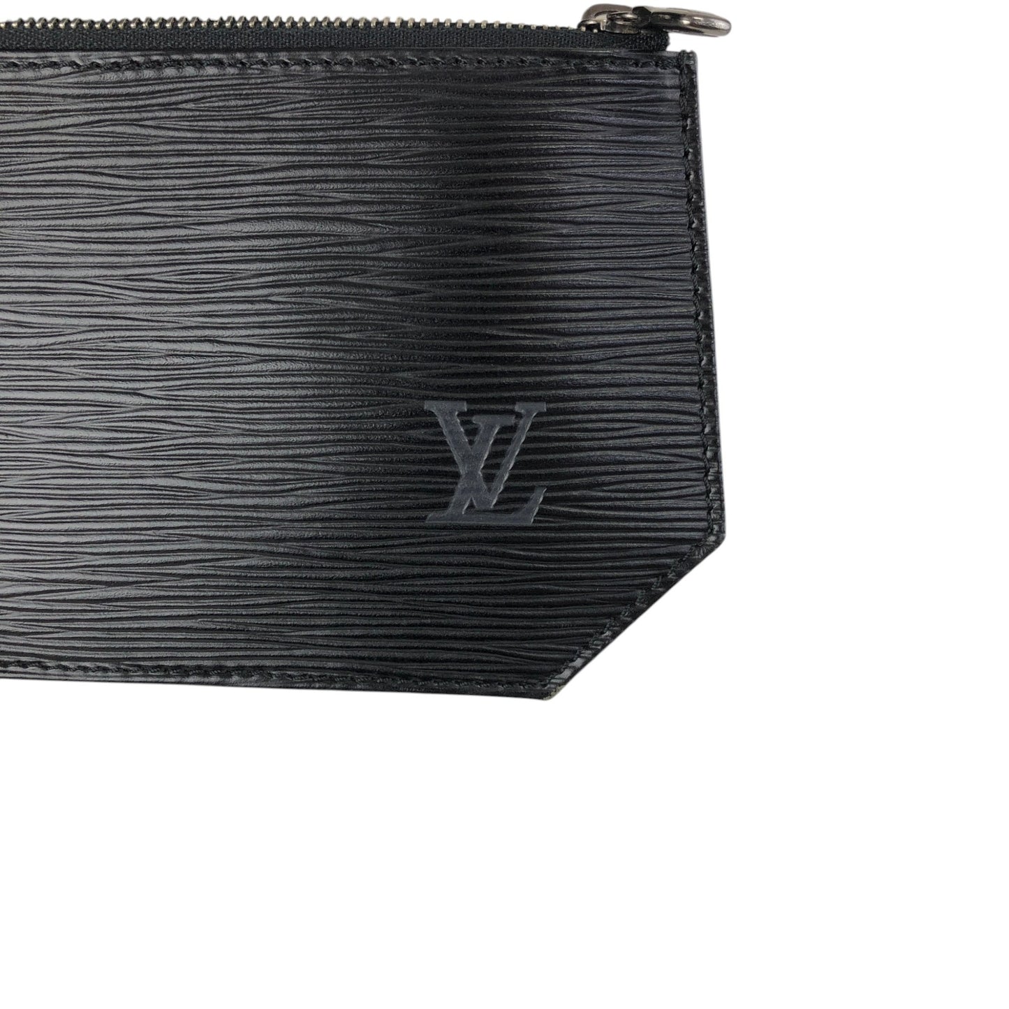 LOUIS VUITTON Epi Drawstring Shoulder bag Black Vintage b75b8t