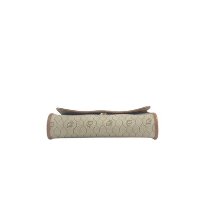 Christian Dior Honeycomb Pattern Shoulder bag Beige Vintage j4tc6b