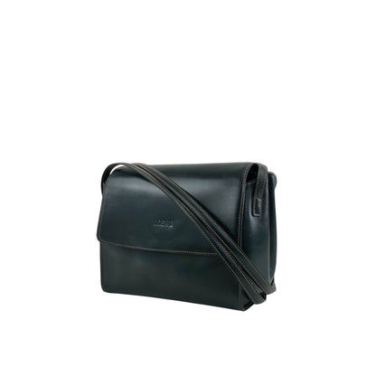 LOEWE Logo Embossed Shoulder bag Dark Green Vintage 583xh5