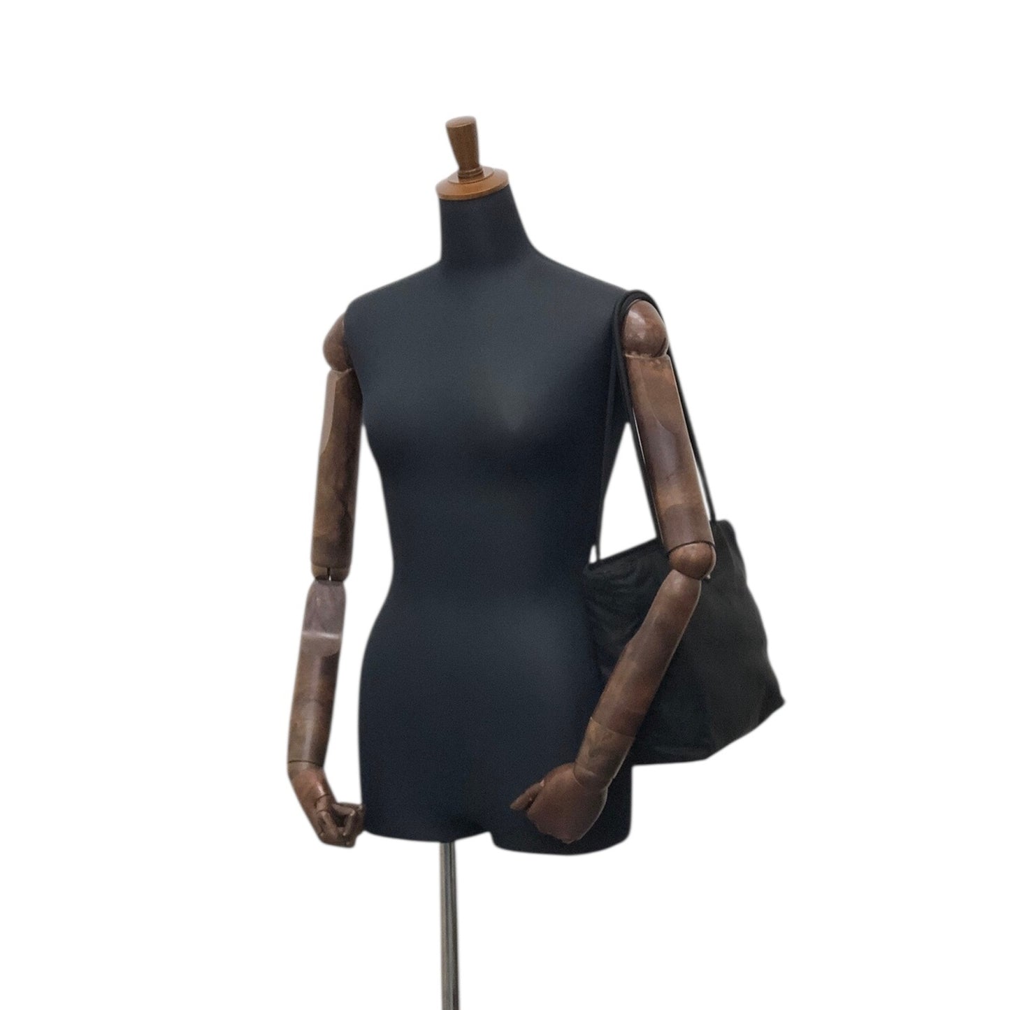 PRADA Tessuto Triangle Logo Totebag Black Vintage 26be6f