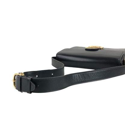 CELINE Horse Carriage Shoulder bag Black Vintage rx5dkd