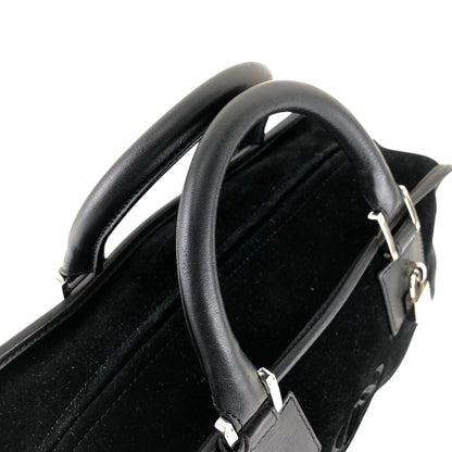 LOEWE Amazona28 Anagram Handbag Boston bag Black Vintage f8gywz