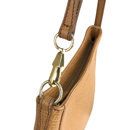 LOEWE Logo Leather Small Handbag Camel Vintage 4w67pa