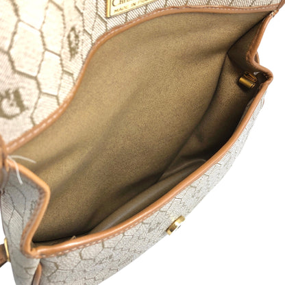 Christian Dior Honeycomb Pattern Logo Shoulder bag Beige Vintage gage6d