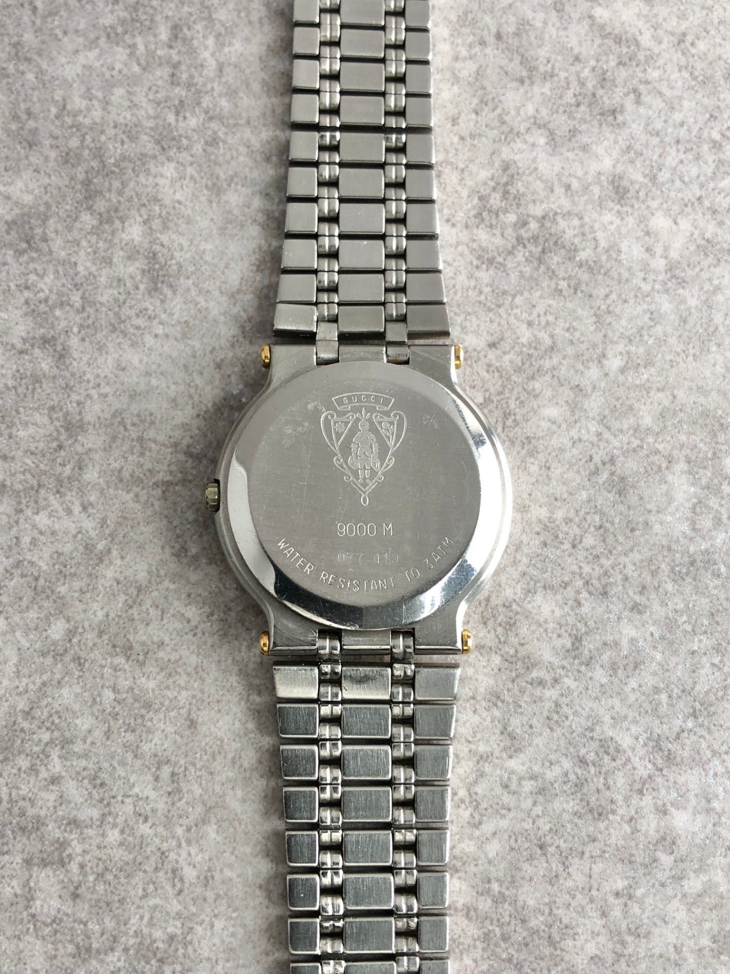 GUCCI Watch Silver 9000M Vintage kyaj5a