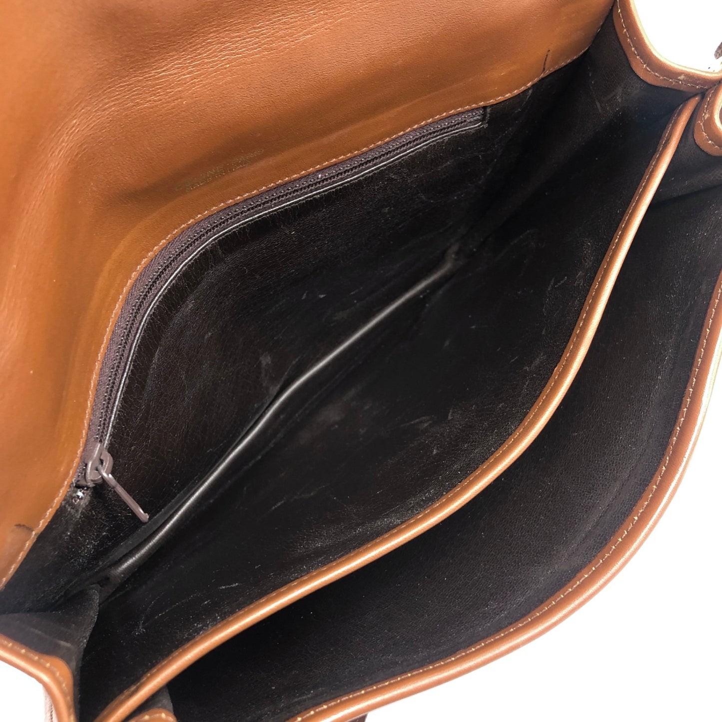 CELINE Macadam Blason Shoulder bag Brown Vintage aimcin