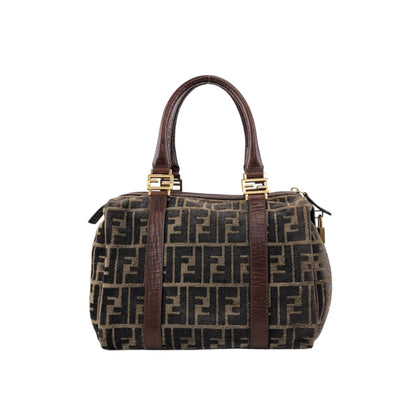 FENDI Zucca Small Boston bag Brown Vintage g7vd3e