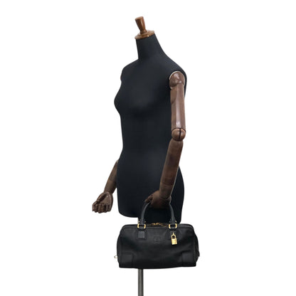 LOEWE Amazona28 Anagram Handbag Boston bag Black Vintage n43dbr
