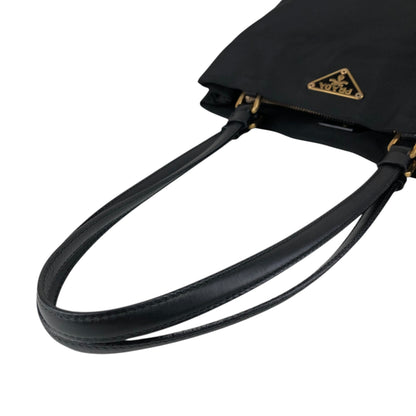 PRADA Tessuto Triangle Logo Totebag Black Vintage i7j56x