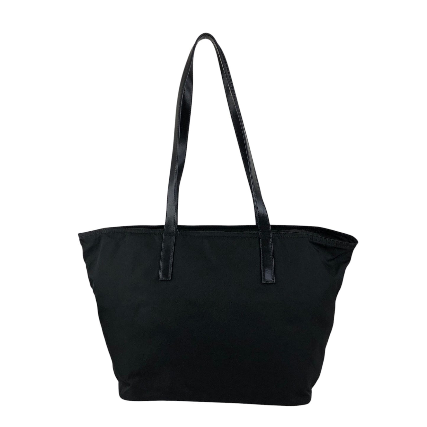 PRADA Tessuto Triangle Logo Totebag Black Vintage 28m35x