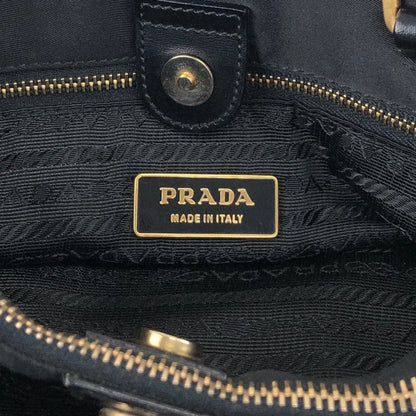 PRADA Tessuto Triangle Logo Totebag Black Vintage i7j56x