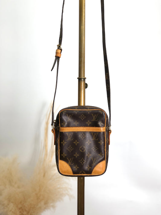 LOUIS VUITTON Monogram Shoulder bag Brown Vintage 3e3khr