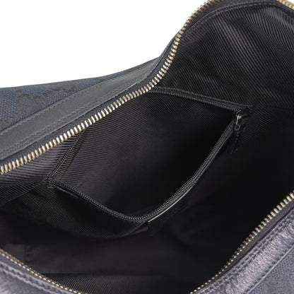GUCCI GG Canvas Shoulder bag Hobobag Black Vintage jprc3i