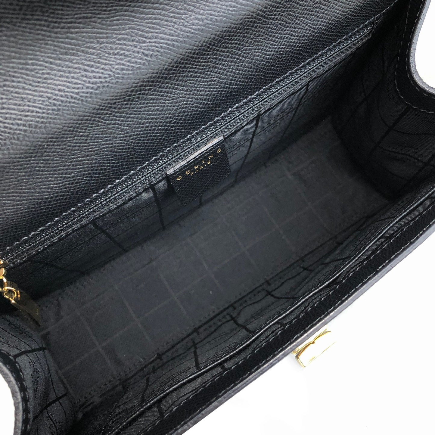 CELINE Turn Lock Shoulder bag Black Vintage ni6cxe