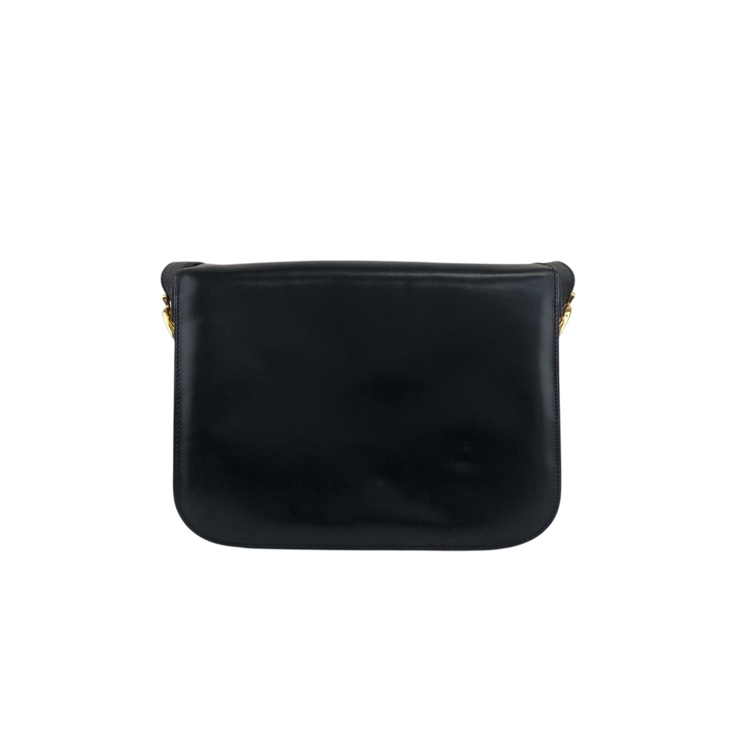 CELINE Horse Carriage Shoulder bag Black Vintage rfmfw6